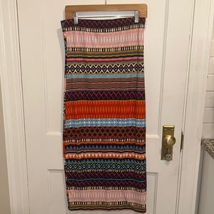 Tribal maxi skirt